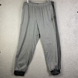 Adidas Joggers Jogging Pants Sweatpants Men’s Size 2XL Striped Gray 7222 *READ